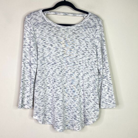 LOFT Space Dye Knit Tee Women's Size Small - Picture 1 of 6